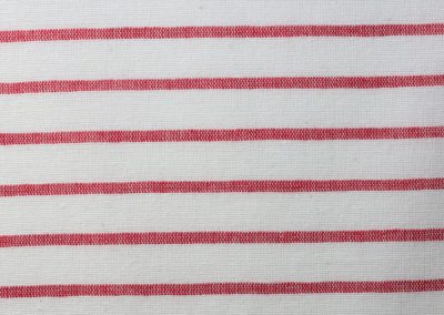 68.20 White and red striped recycled cotton chambray